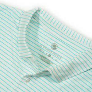 Southern Proper Perdido Stripe Polo Mens Large Bermuda New